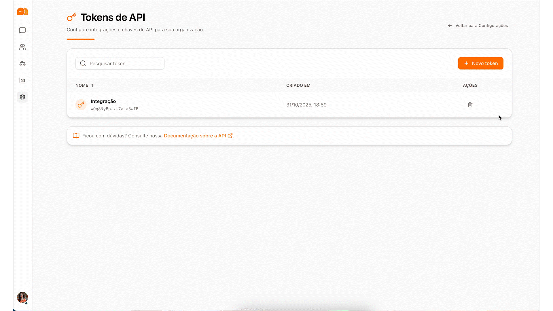 Gerando Token de Acesso